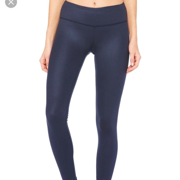 ALO Yoga Pants - ALO yoga mid rise navy leggings